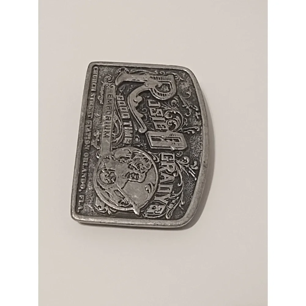 Vtg Belt Buckle Rosie O'Grady's Good Time Emporium Church Street Station